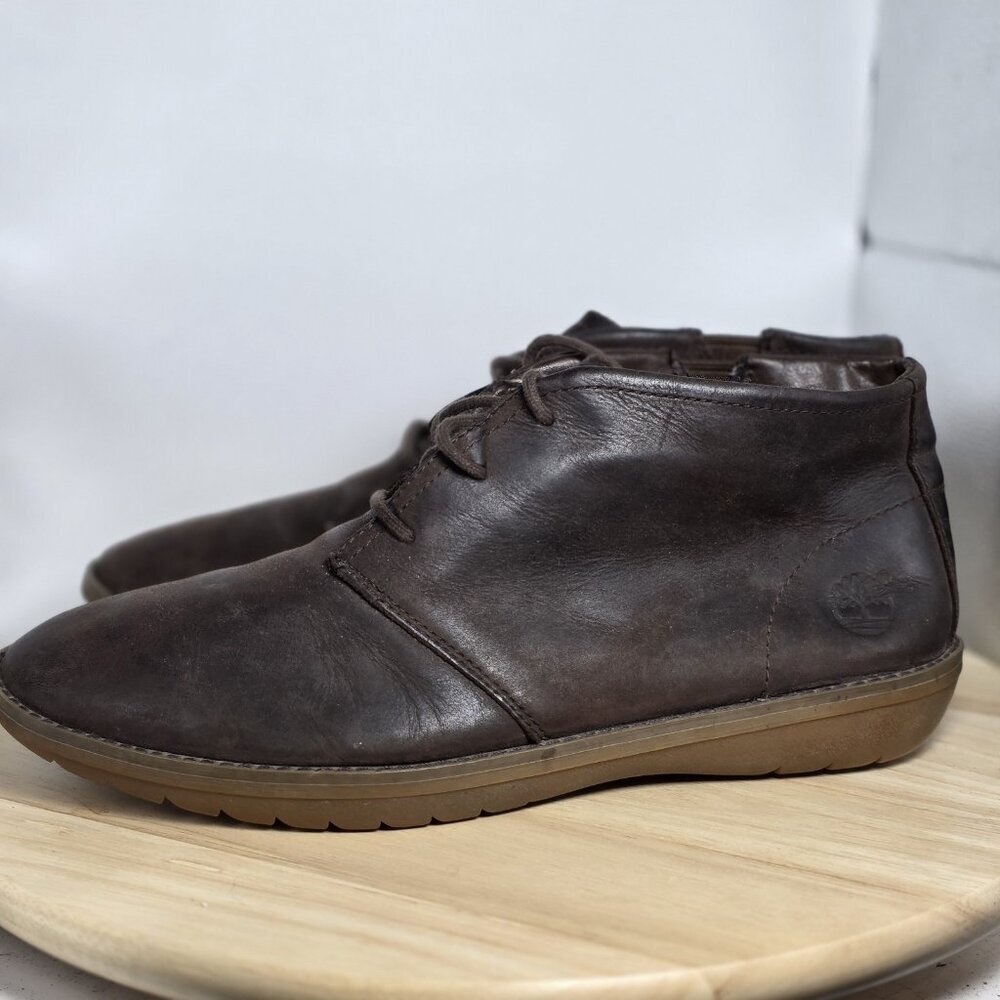 Timberland Earthkeepers 5949R Front Travel Brown Leather Chukka Mens Boots.Sz 11